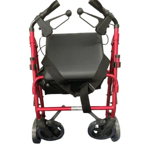 2-in-1 Walker Transport Chair Combination