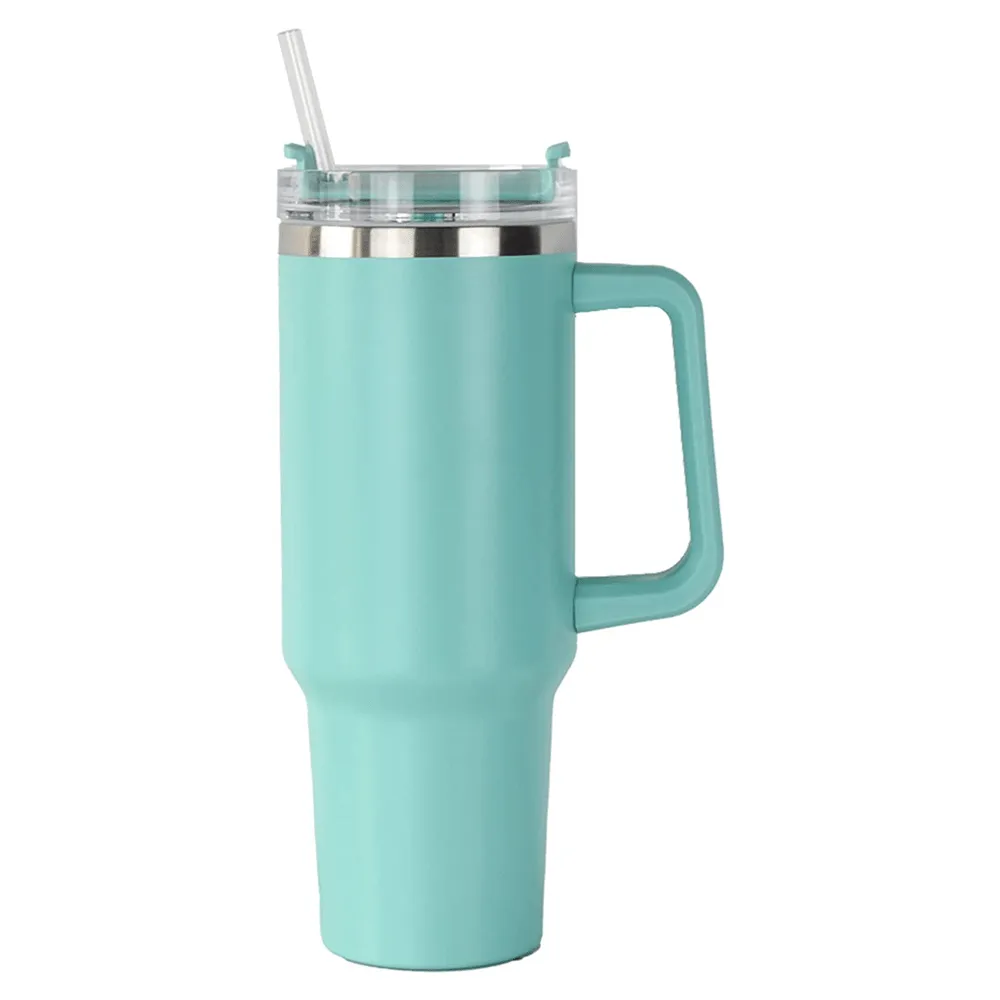 40 Ounce Stainless Steel Tumbler with Straw