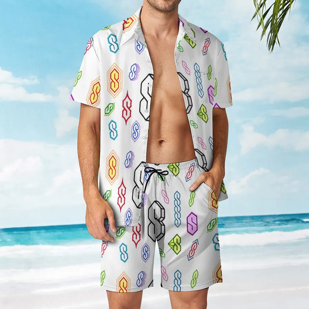 90s Graffiti Super S Leisure Beach Suit