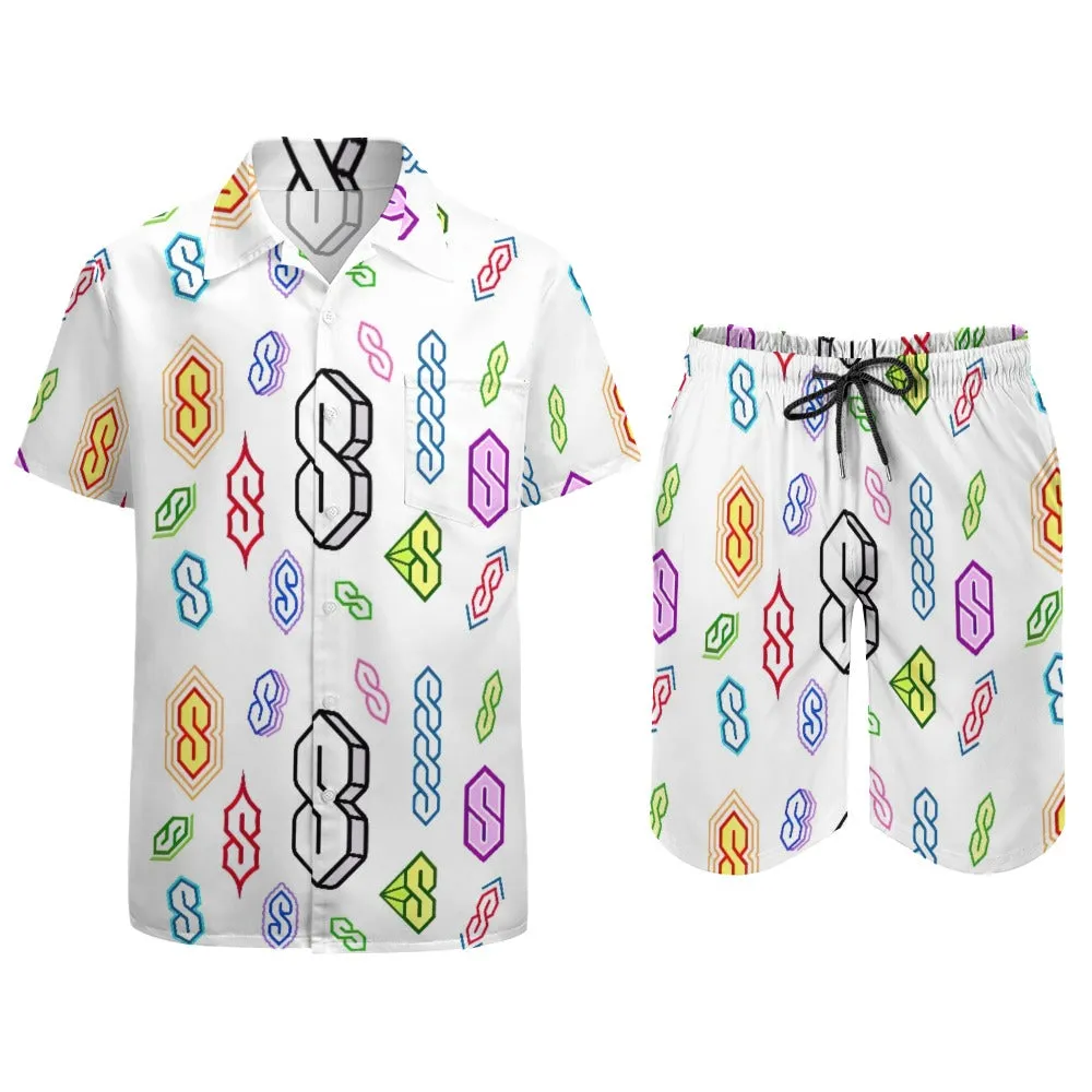 90s Graffiti Super S Leisure Beach Suit