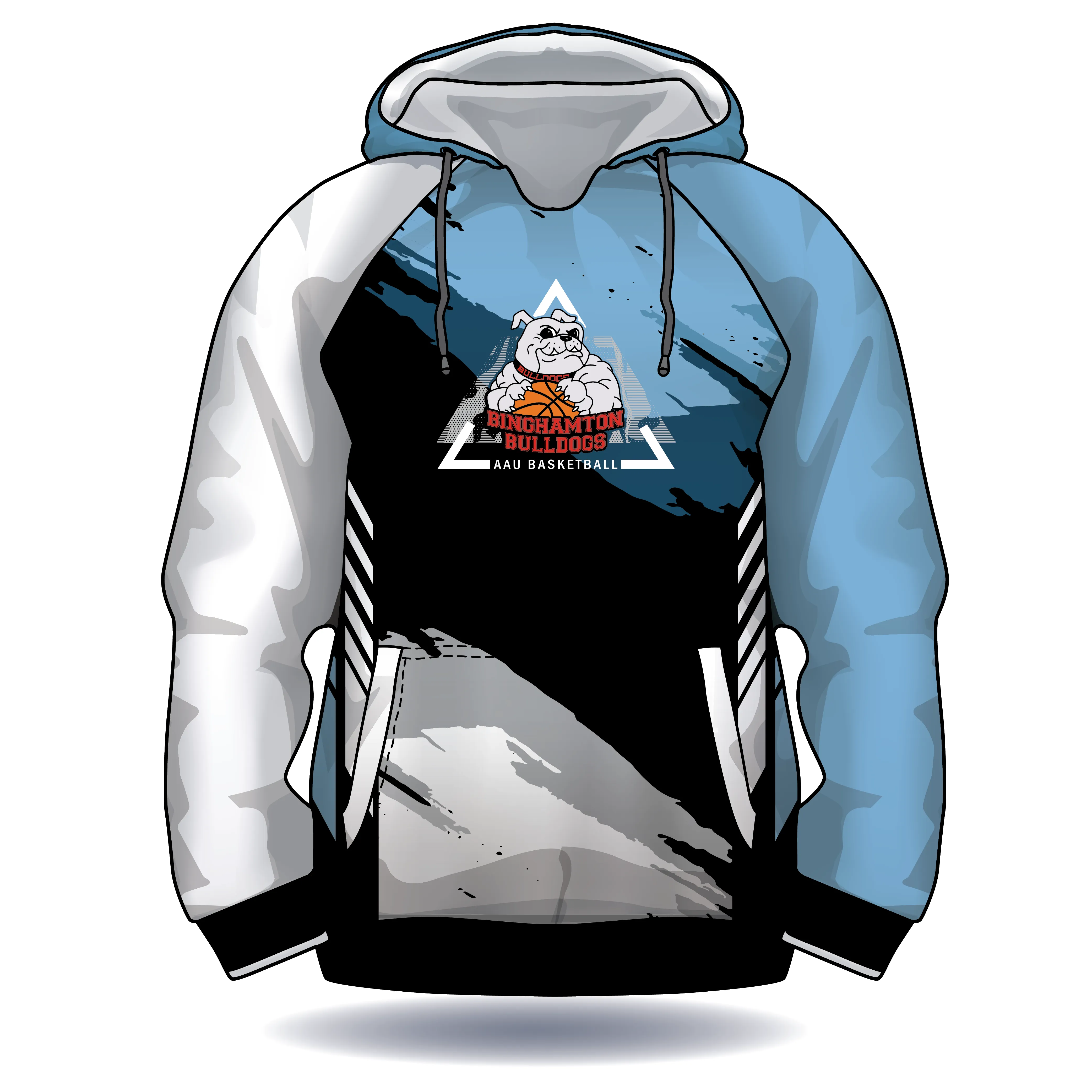AAU Basketball : Bulldogs Custom Designed Pullover Hoodie