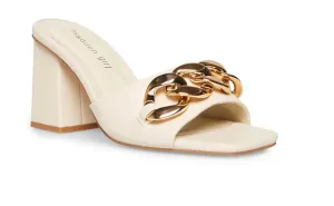 Accent Chain Block Heel