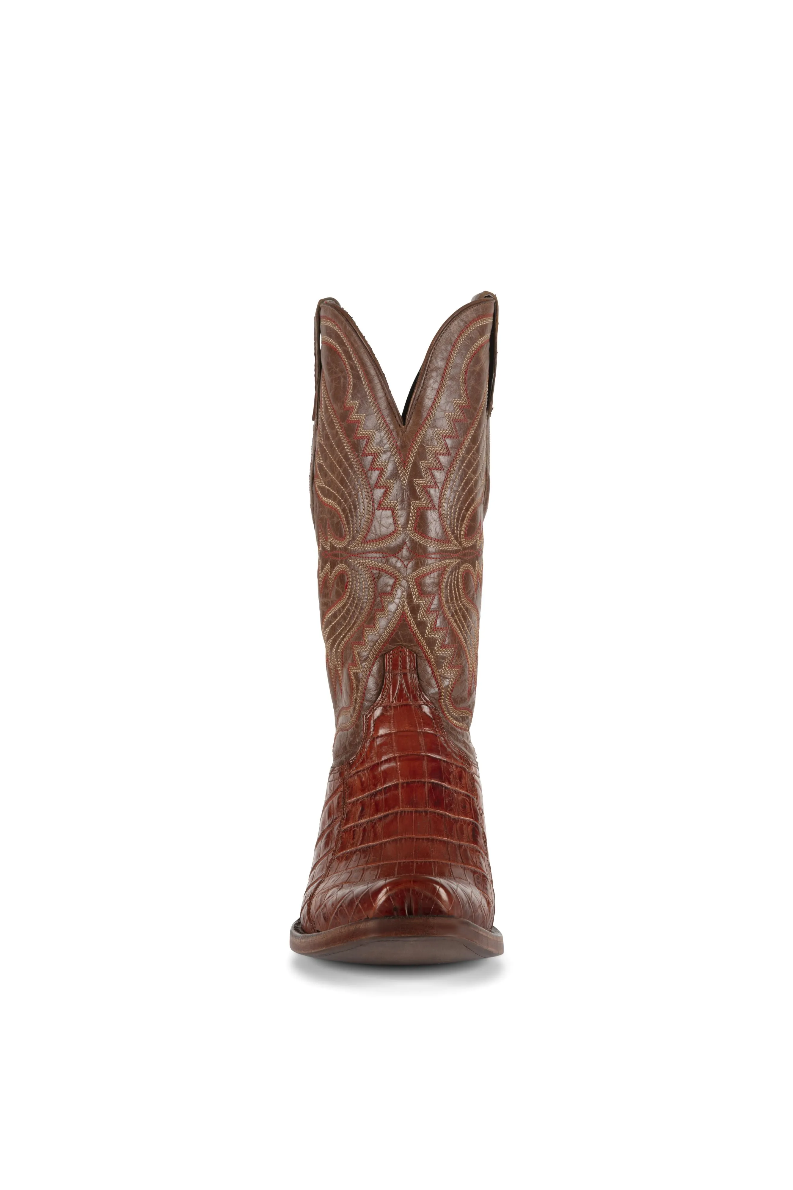Allens Brand - Nile Belly Tail - Cutter Toe - Cognac