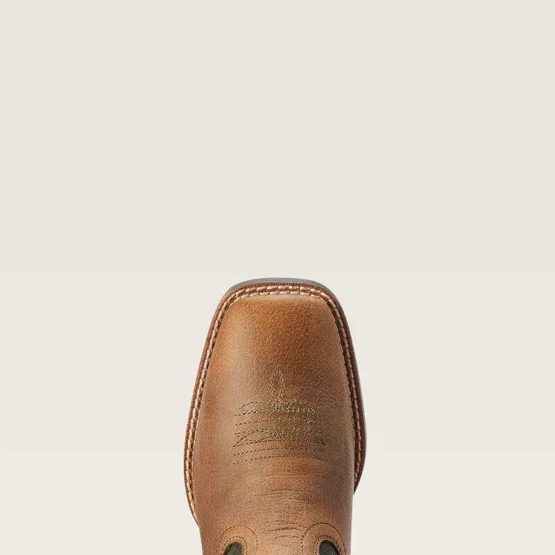 Ariat® Kid's "Firecatcher" Western Boots - Distressed Brown