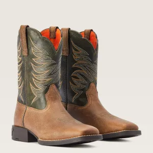 Ariat® Kid's "Firecatcher" Western Boots - Distressed Brown
