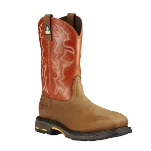 Ariat Men's WorkHog® CSA Composite Toe Cowboy Boot - Dark Earth / Brick