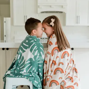 Artisan PM: Adult Swaddle Blanket - Rainbow