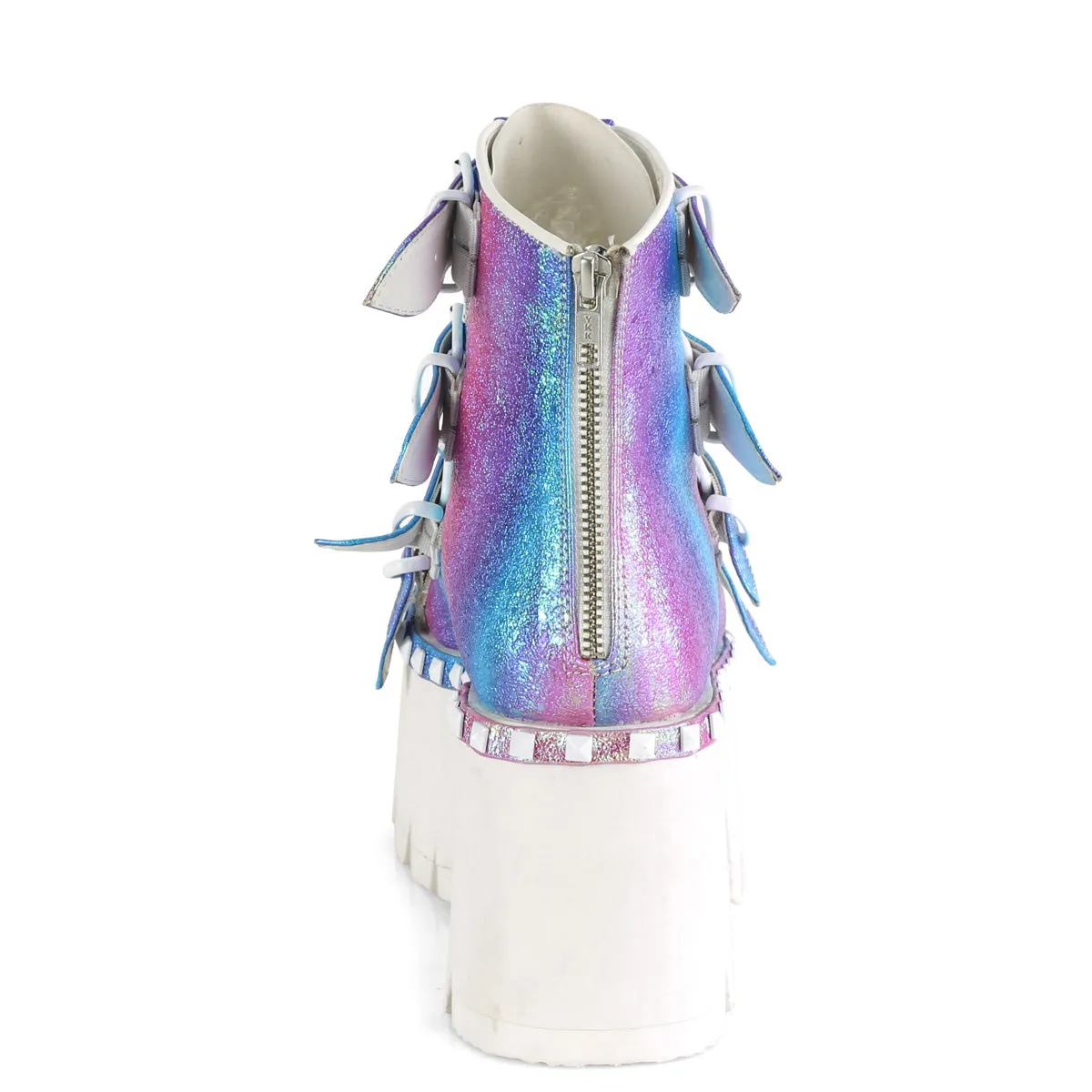 ASHES-70  Purple Multi Iridescent Vegan Leather