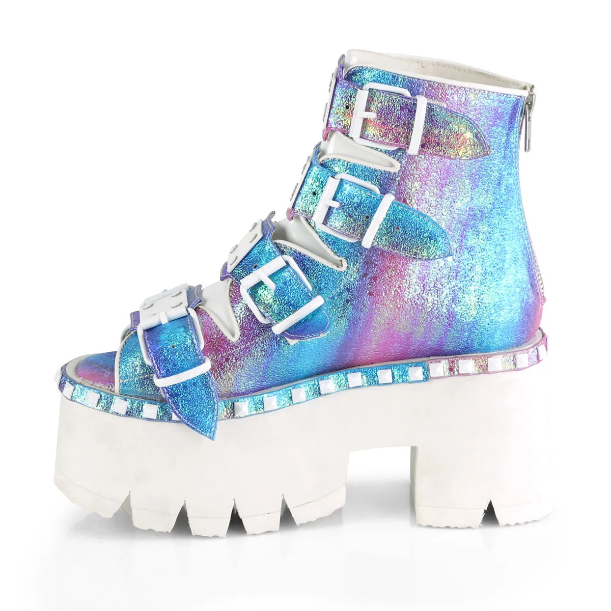 ASHES-70  Purple Multi Iridescent Vegan Leather
