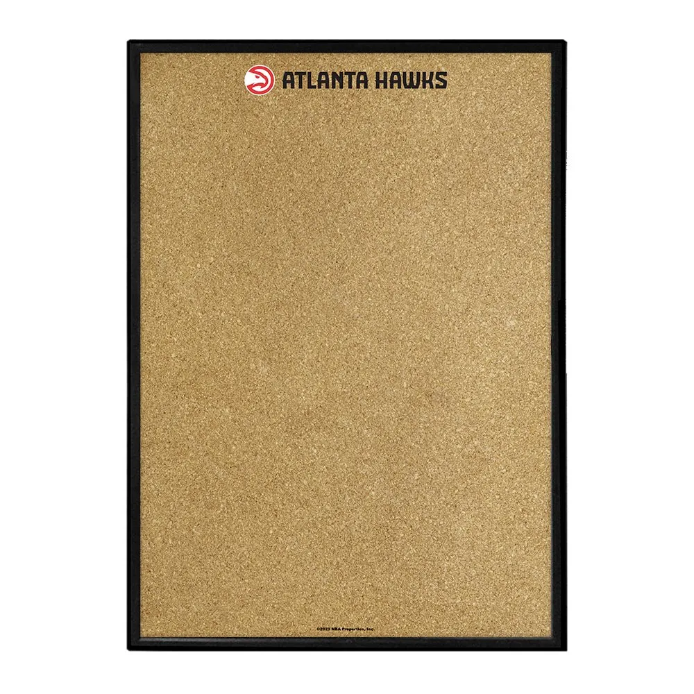 Atlanta Hawks: Framed Corkboard
