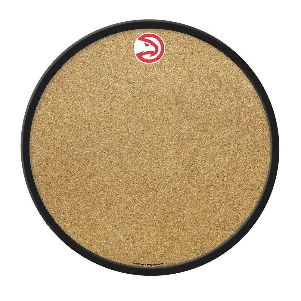 Atlanta Hawks: Modern Disc Cork Board