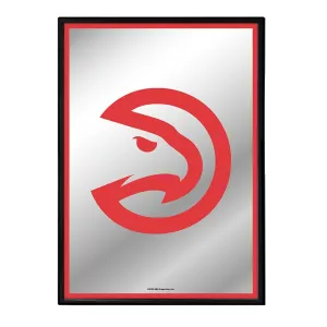 Atlanta Hawks: Vertical Framed Mirrored Wall Sign