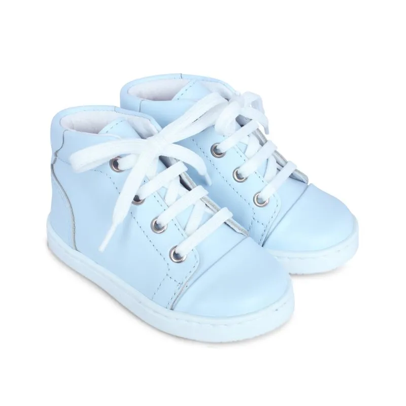 AW24 Borboleta Blue Leather Danilo Hi-tops Boots