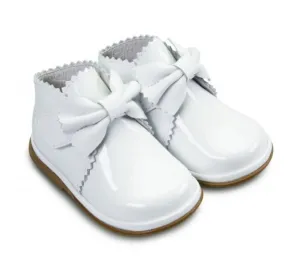 AW24 Borboleta White Patent Leather Sharon Boots