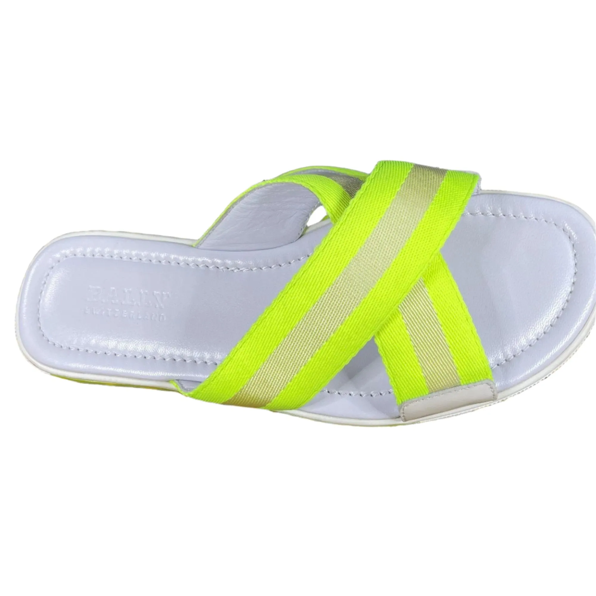 Bally Bonks Yellow Synthetic Fabric Sandals