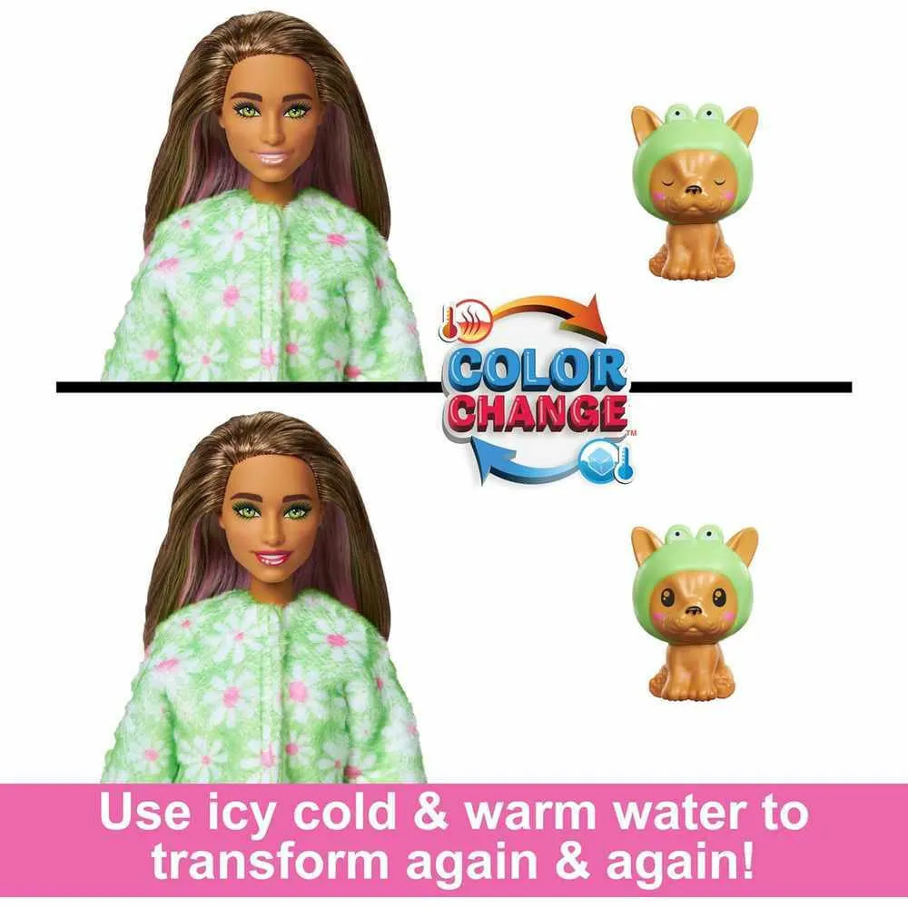 Barbie Cutie Reveal Puppy in Frog Costume