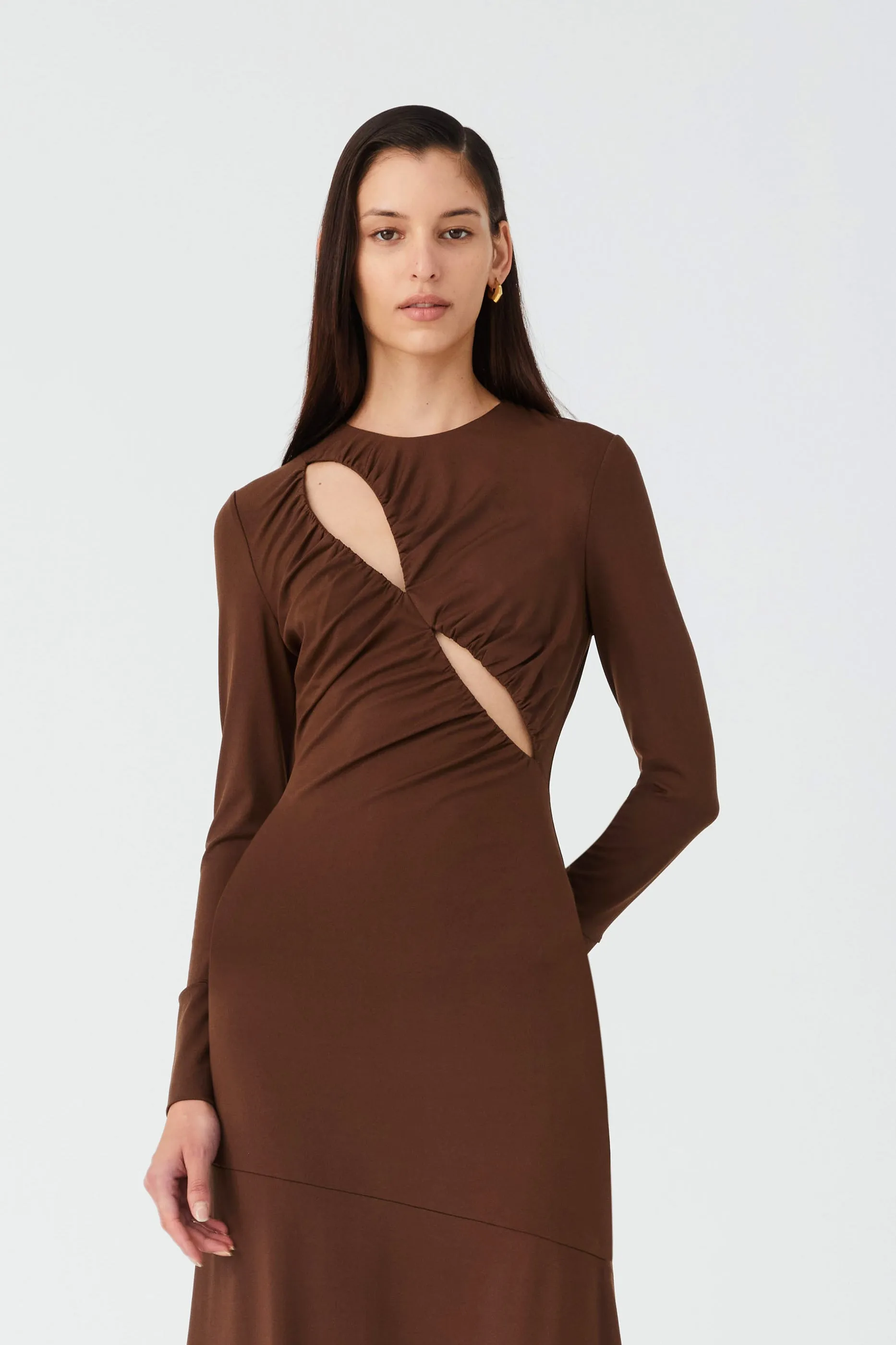 BARRETT MATTE JERSEY MIDI DRESS