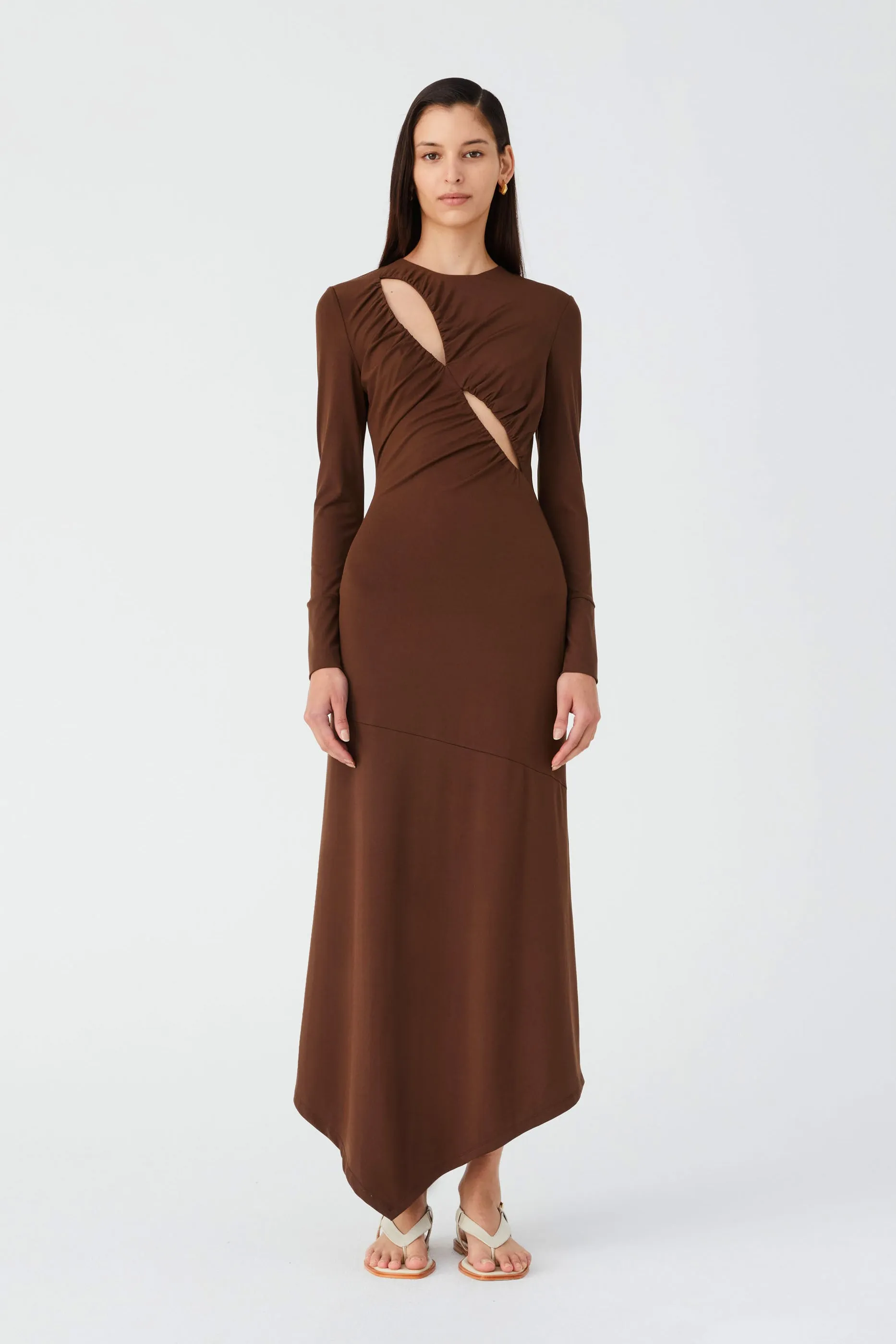 BARRETT MATTE JERSEY MIDI DRESS