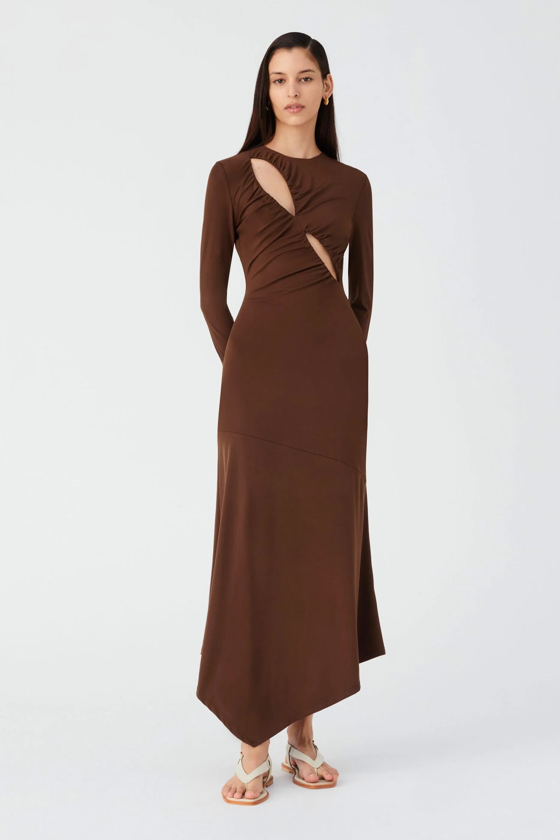 BARRETT MATTE JERSEY MIDI DRESS
