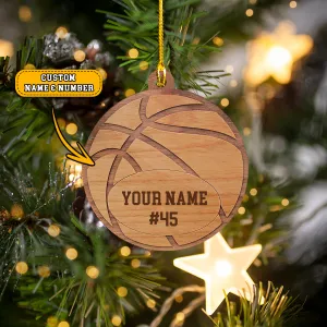 Basketball - Custom Shaped Ornament - 659