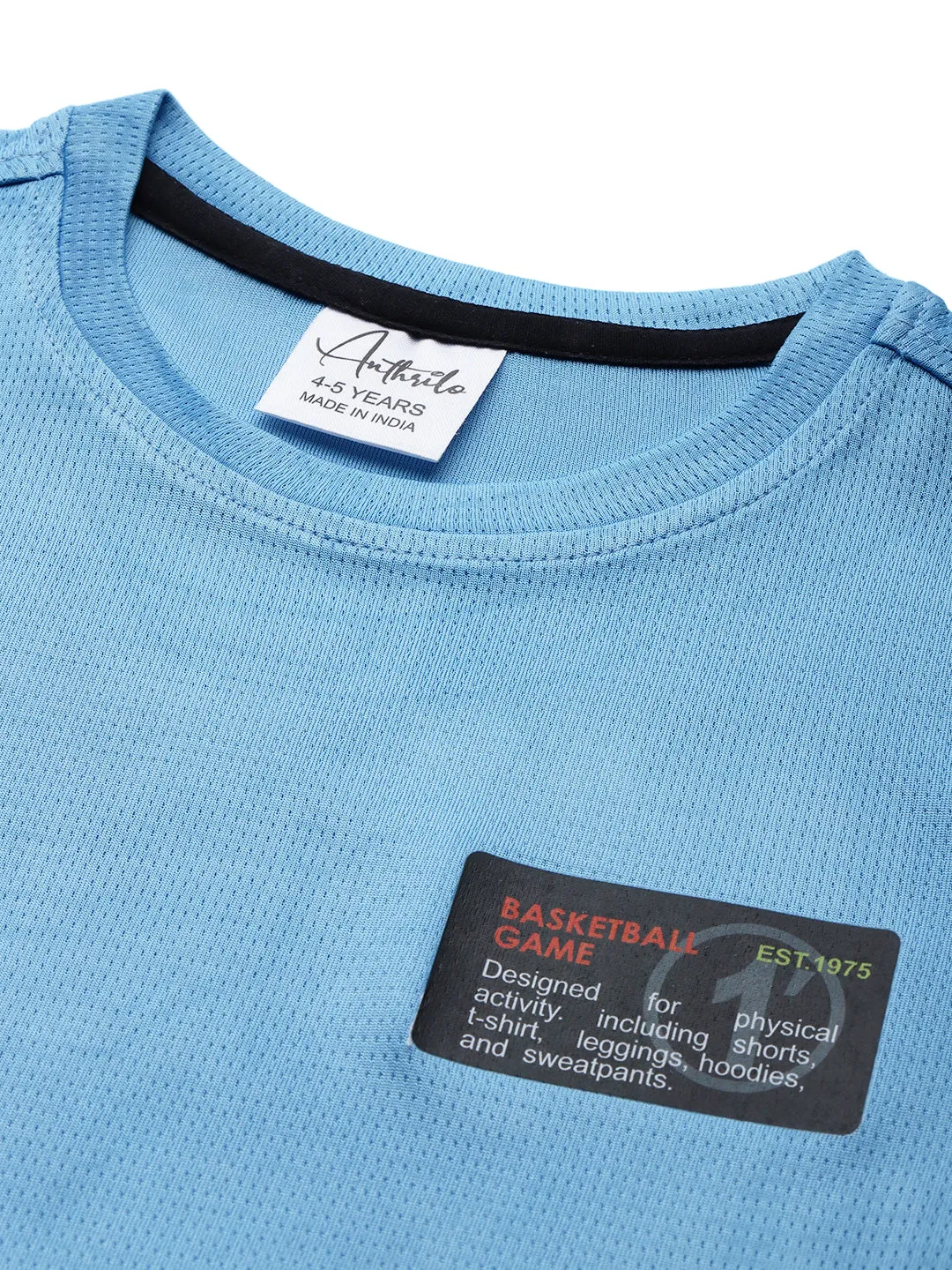 BASKETBALL SPORTY SLEEVELESS T-SHIRT - SKY