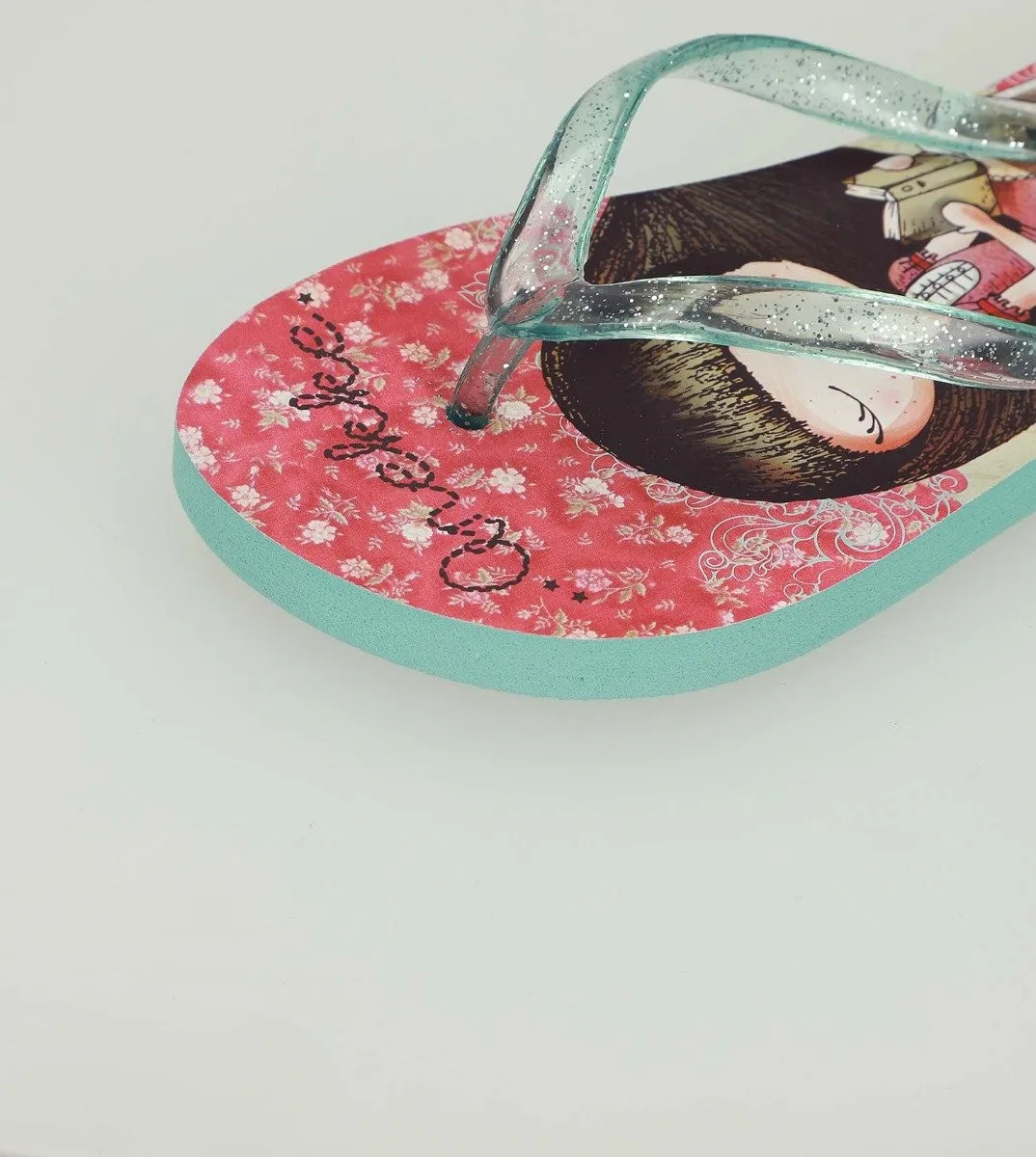 Beach slippers stamped