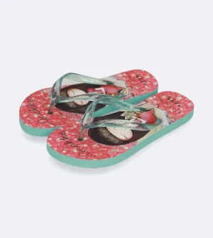 Beach slippers stamped