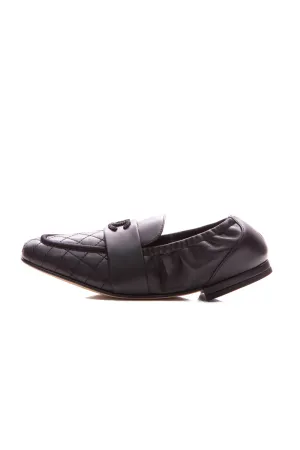 Beaded CC Elastic Loafers - Size 35.5