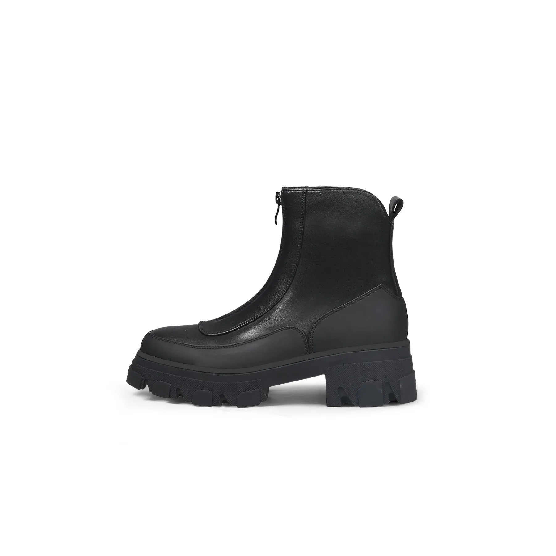 Black Matt Leather Chelsea Boot