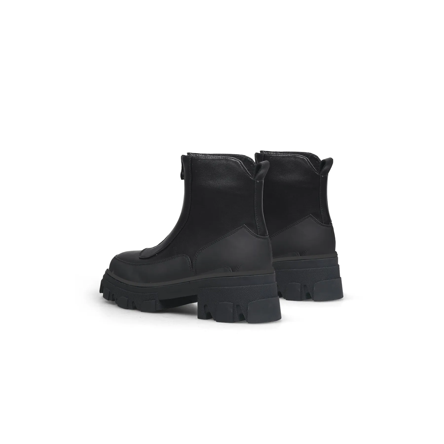 Black Matt Leather Chelsea Boot