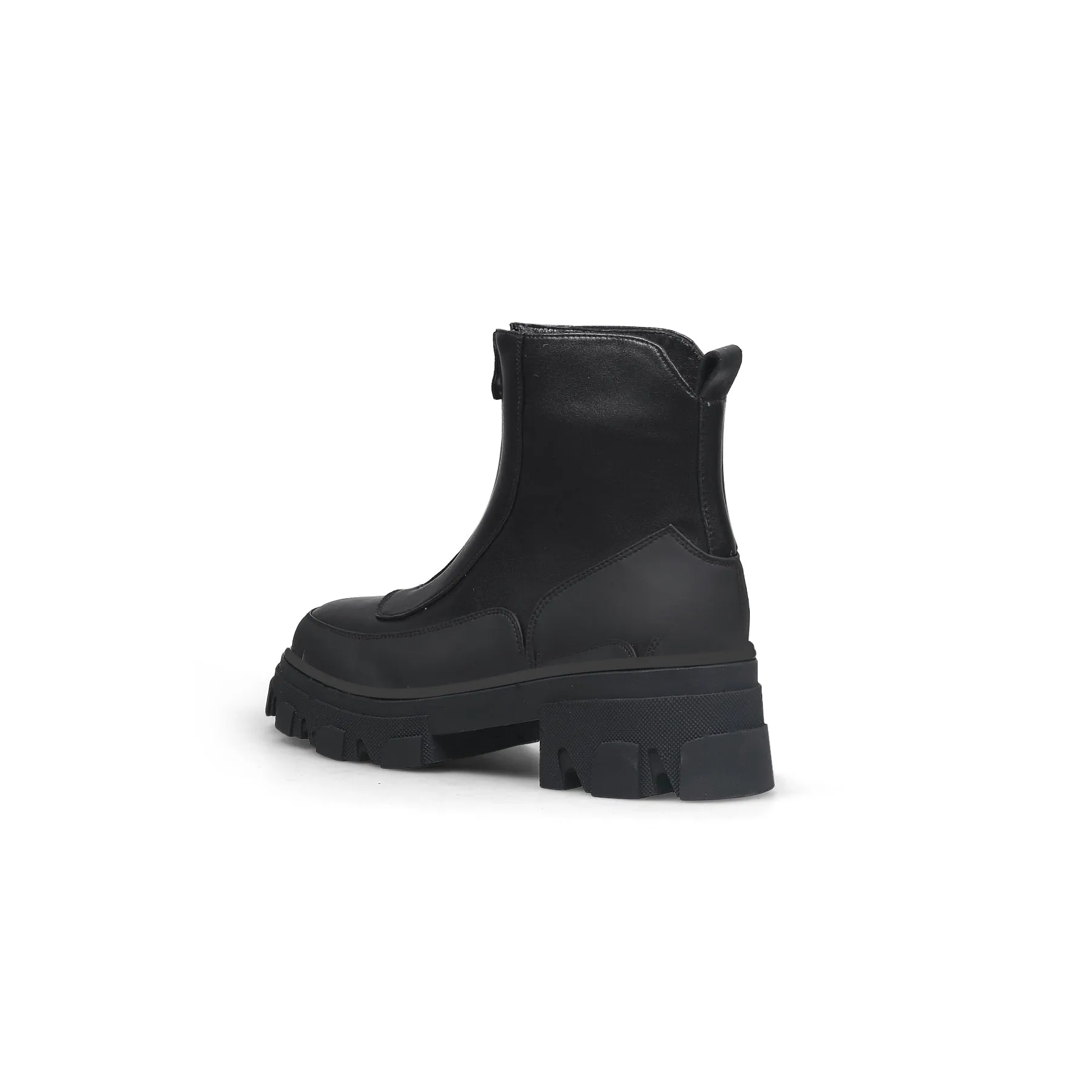 Black Matt Leather Chelsea Boot