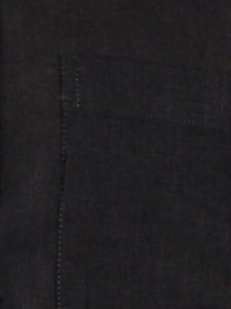 Black Solid Slim Fit Casual Shirt | JadeBlue