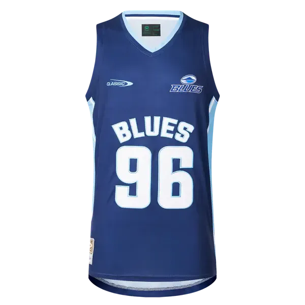 Blues Super Rugby 25/26 Supporters Basketball Singlet by Classic Sportswear