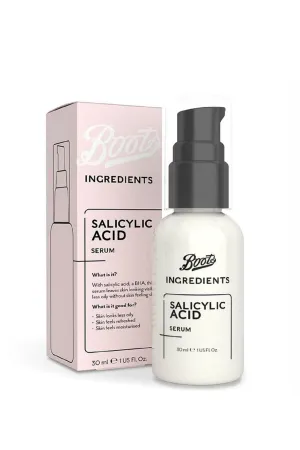 BOOTS Ingredients Salicylic Acid Serum 30ml