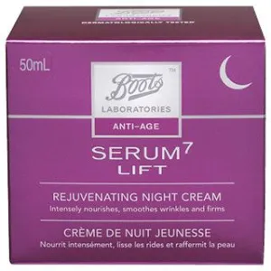 Boots Laboratories Serum 7 Lift Rejuvenating Night Cream 50mL