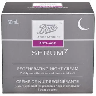 Boots Laboratories Serum 7 Regenerating Night Cream 50mL