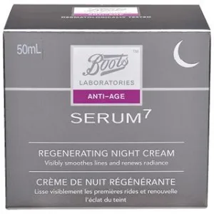 Boots Laboratories Serum 7 Regenerating Night Cream 50mL