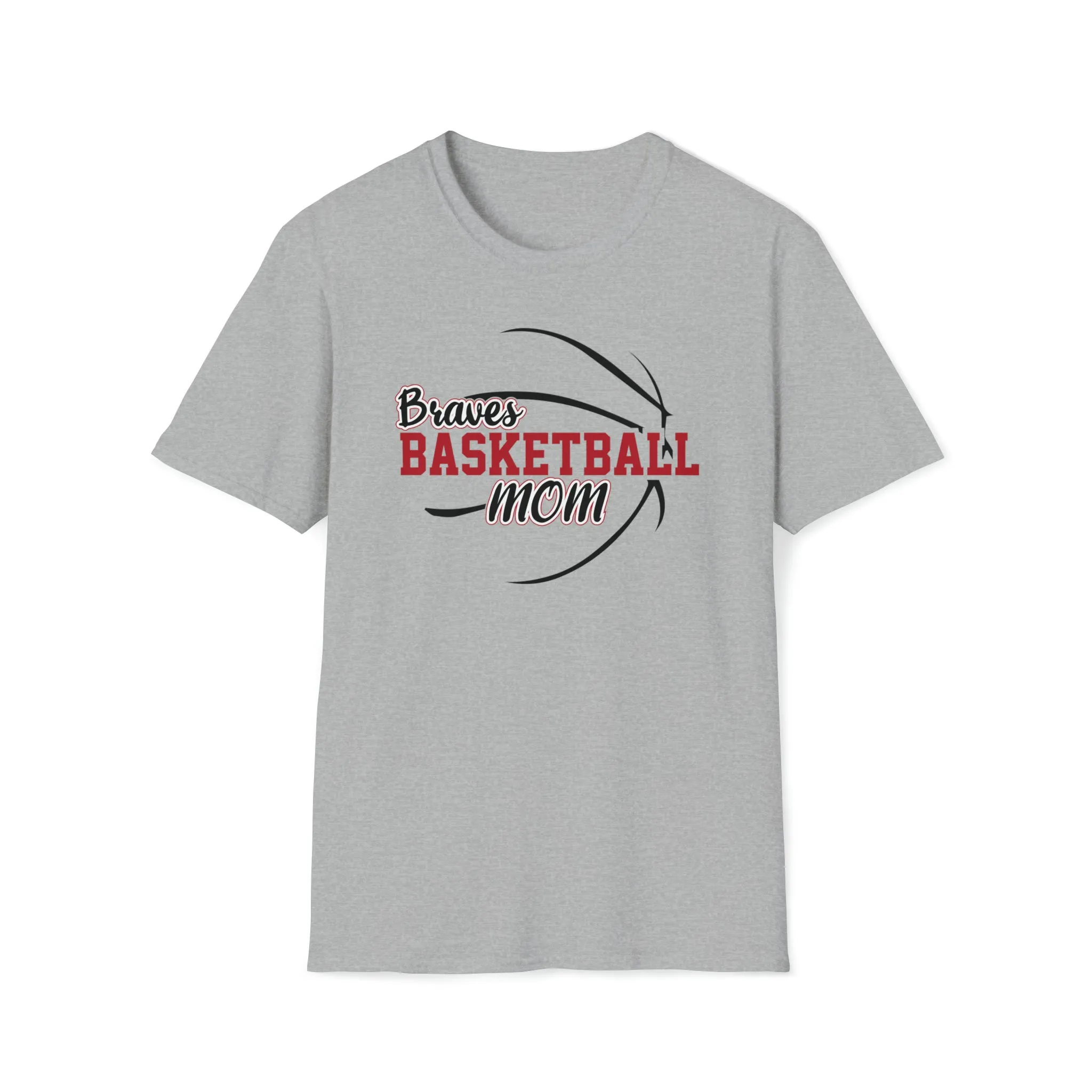 Braves Basketball Mom Unisex Softstyle T-Shirt