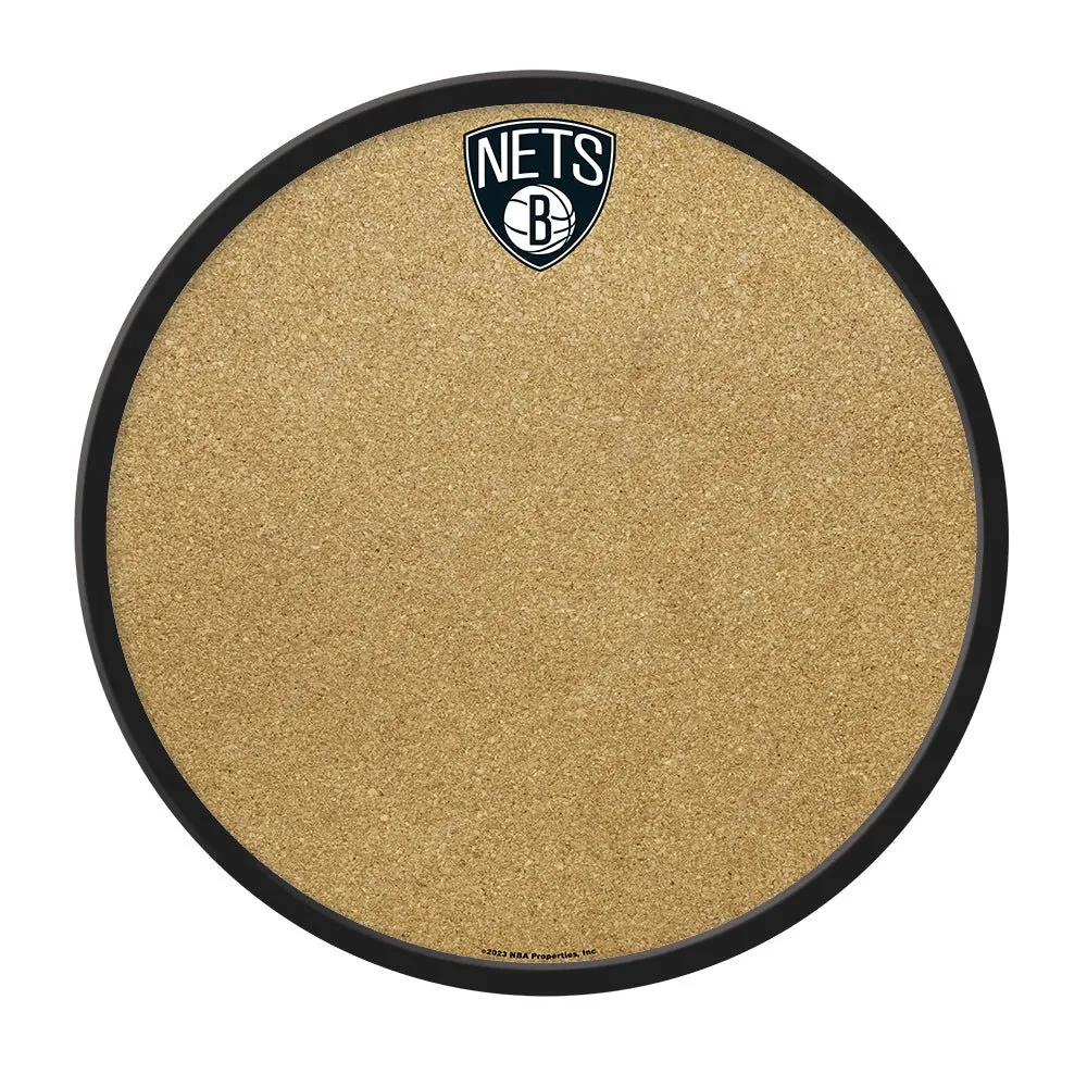 Brooklyn Nets: Modern Disc Cork Board