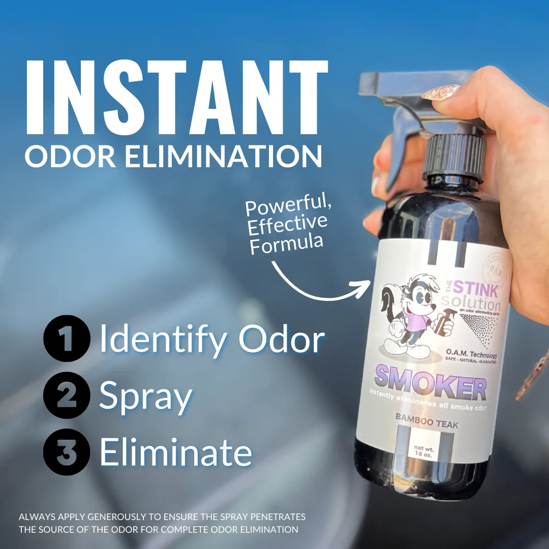 Buy 2 Get 1 FREE - Two Smoke Odor Eliminating Sprays (Sky Blue)   One Smoke Odor Eliminating Spray (Bamboo Teak) 16 oz