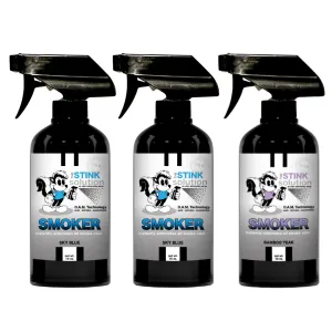 Buy 2 Get 1 FREE - Two Smoke Odor Eliminating Sprays (Sky Blue)   One Smoke Odor Eliminating Spray (Bamboo Teak) 16 oz
