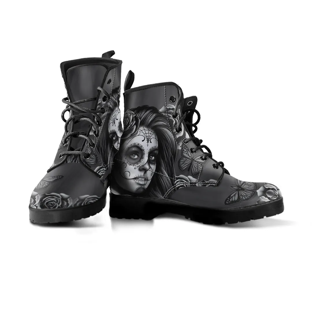Calavera Black and White - Boots