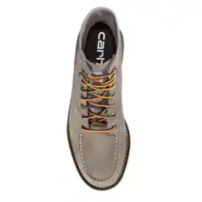 Carhartt Men's 6" Moc Toe Slip Resist Wedge Work Boot - Gray - FW6082-M