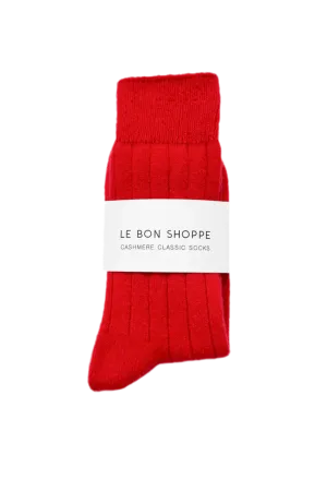 Cashmere socks in Red