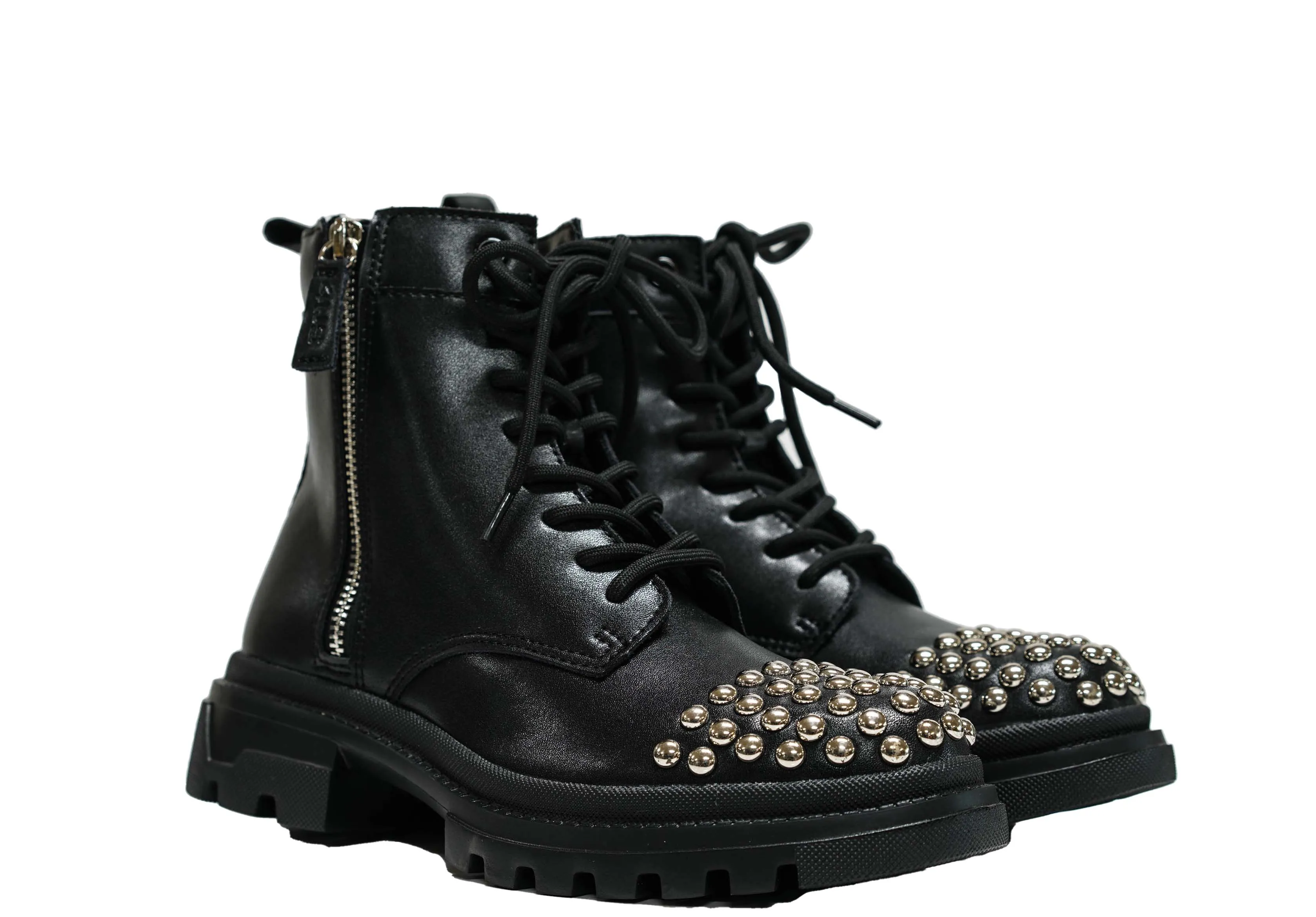 Cesare Paciotti 4US Women’s Black Leather Studded Boot BB7060 40% OFF