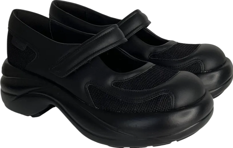 charlies keith Black Curved Heel Shoes UK 4 EU 37 👠