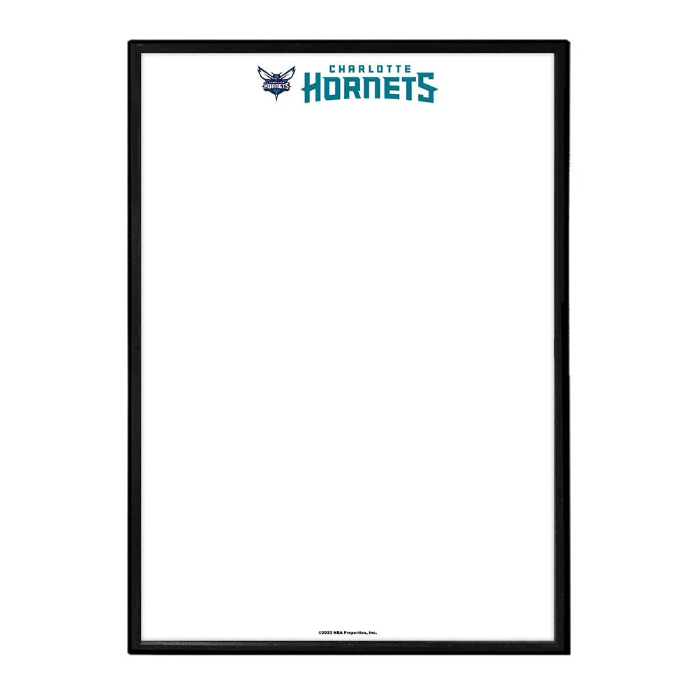 Charlotte Hornets: Framed Dry Erase Wall Sign