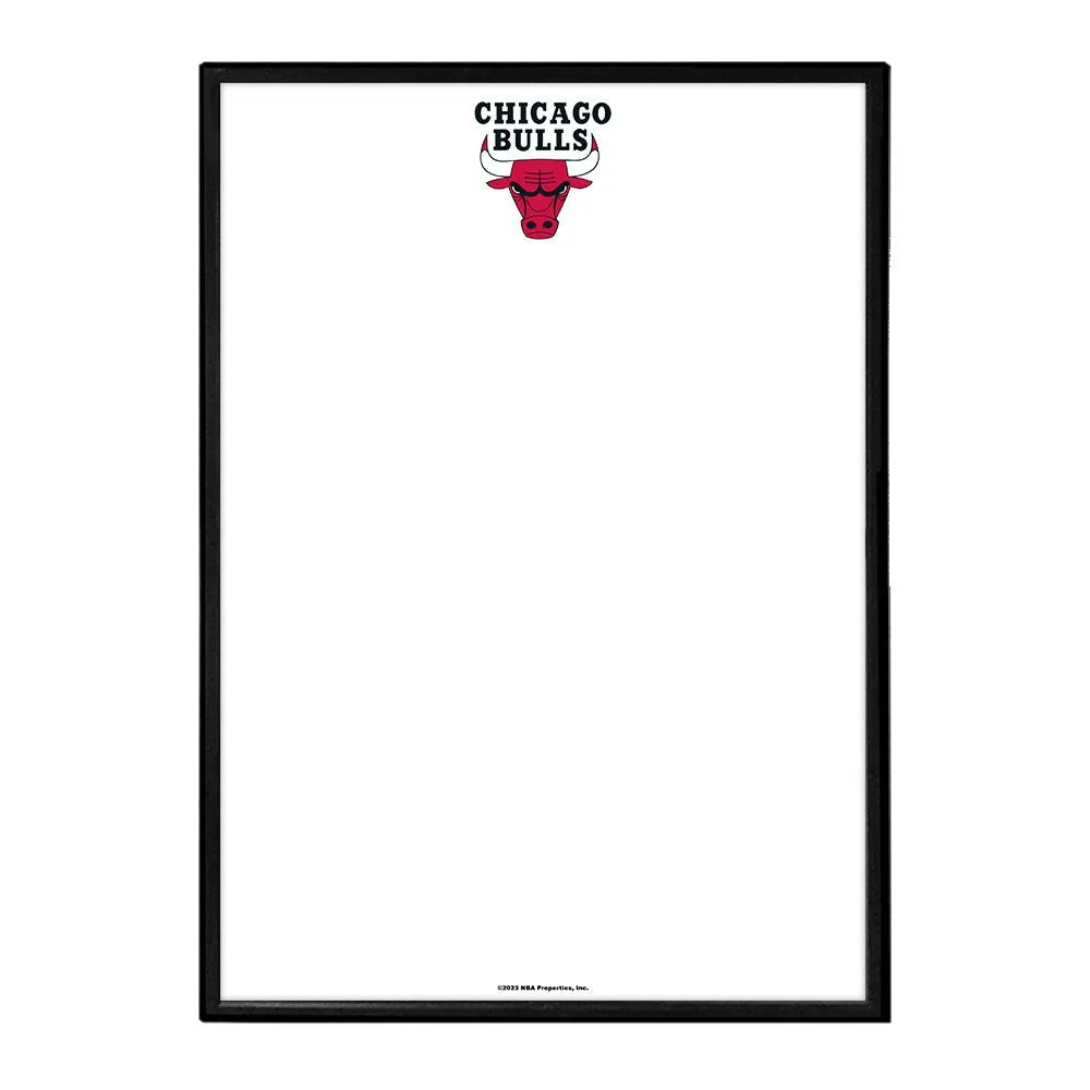 Chicago Bulls: Framed Dry Erase Wall Sign