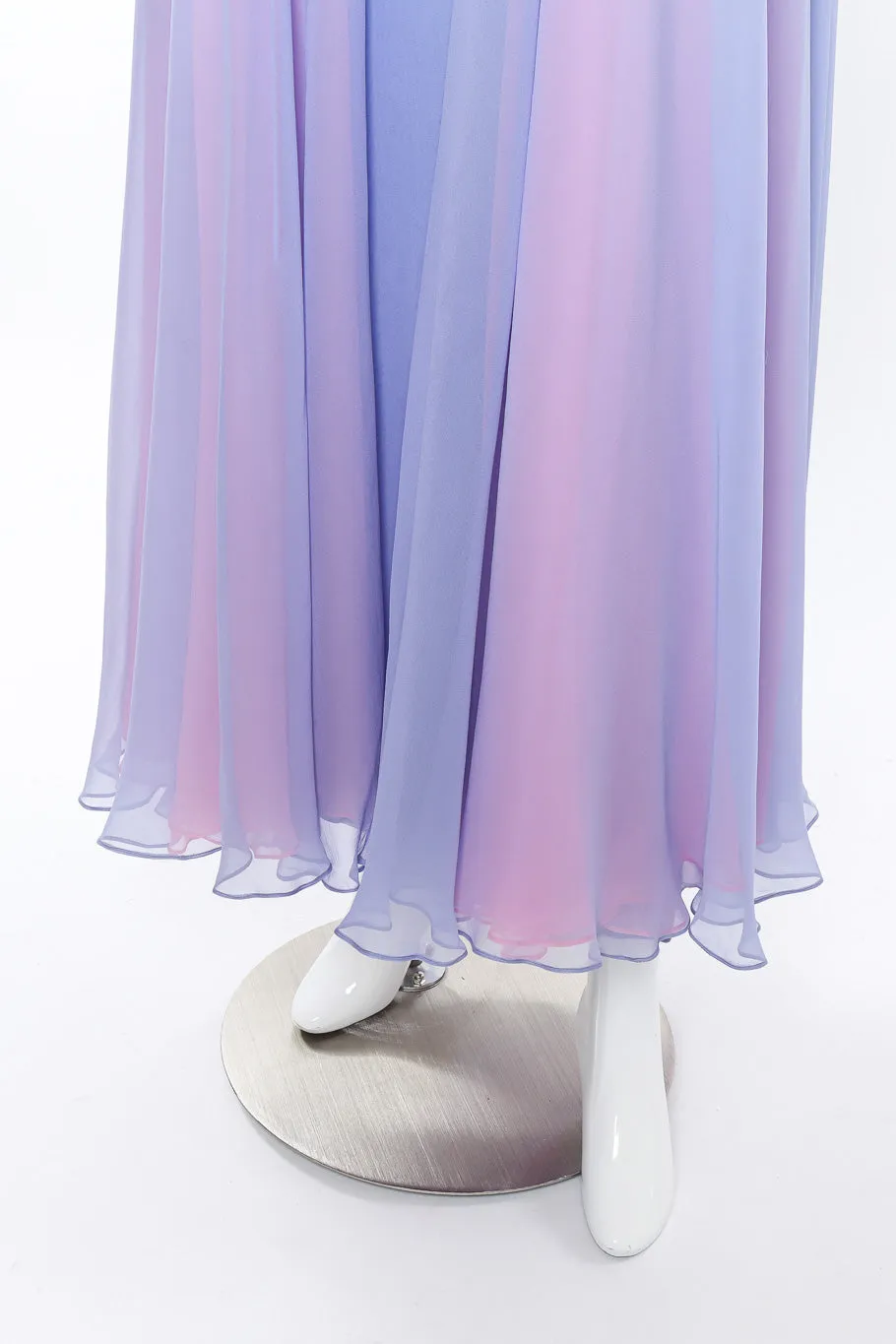 Chiffon Beaded Collar Dress