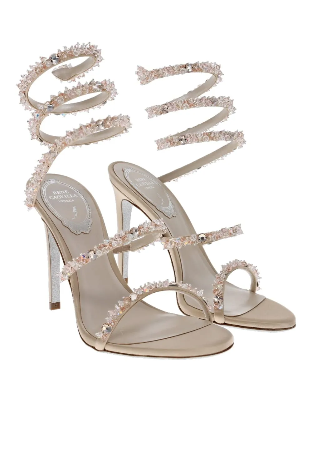 Cinderella Cleo Crystal Ankle Wrap Heel